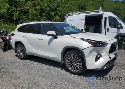 2021 Toyota Highlander Platinum from USA, damaged, VIN 5TDFZRBH1MS107228